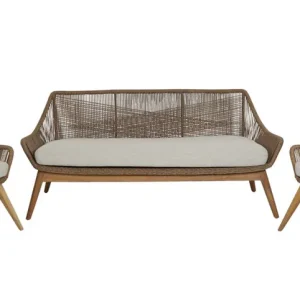 Knallerangebot Garten Loungegruppe Hassel Polyrattan Teakholz