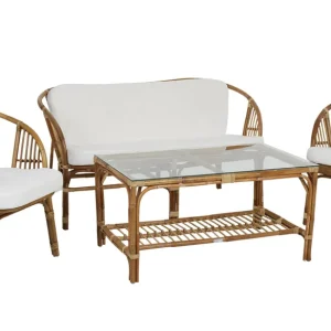 Gartenmöbel Lounge Set ASTRAKAN Rattan incl. Kissen Jetzt Bestellen