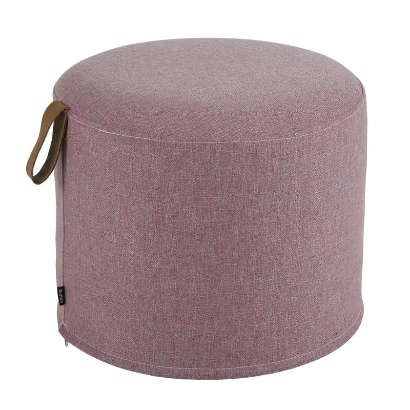 Outdoor Sitzhocker Kotte rot Pouf Ø 50 cm rund Hocker Angebot