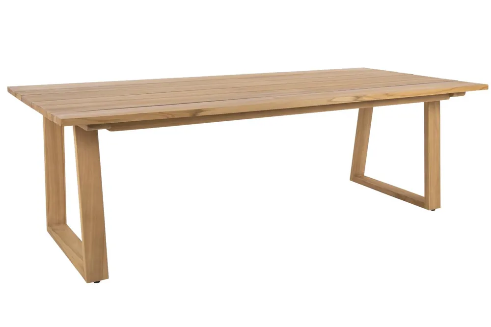 Exclusiver Teak Gartentisch 230 x 100 cm LAURION Ausverkauf