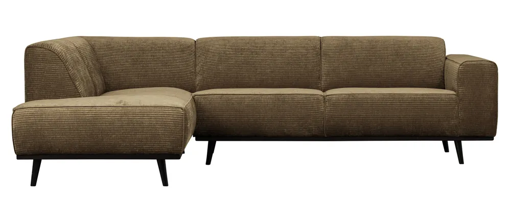 Billig Ecksofa Statement Rib Cord rock Chaiselongue links