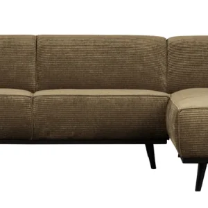 Ecksofa Statement Rib Cord rock Chaiselongue rechts Top-Preis