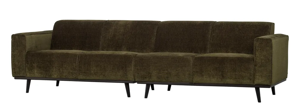 Solange Der Vorrat Reicht 4 Sitzer Sofa Statement Rib Cord warmgrün Couch