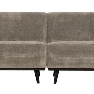 4 Sitzer Sofa Statement Rib Cord lehmfarben Couch Knallerangebot