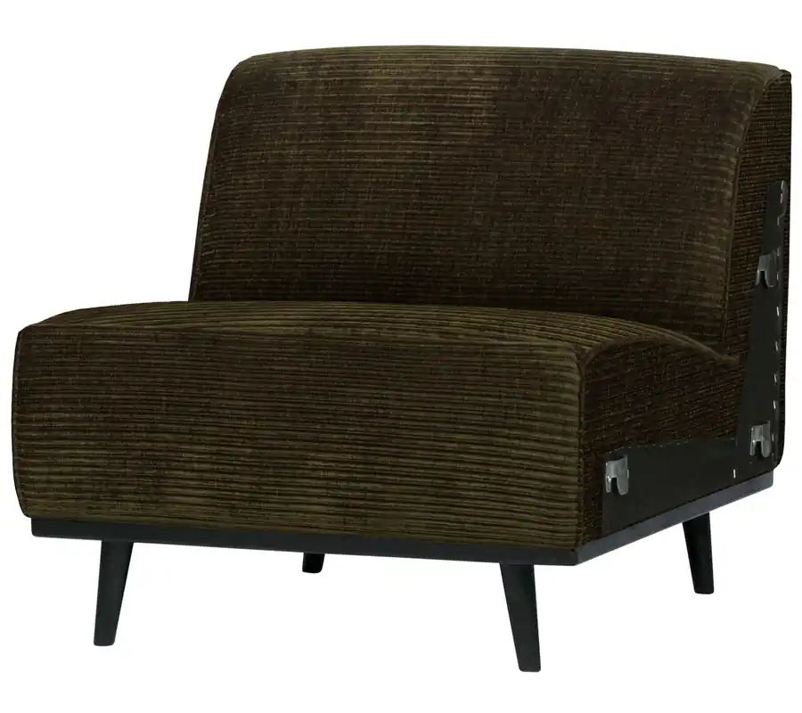 Sichere Zahlung Erweiterungselement 79 cm für 4 Sitzer Sofa Statement Rib Cord warmgrün