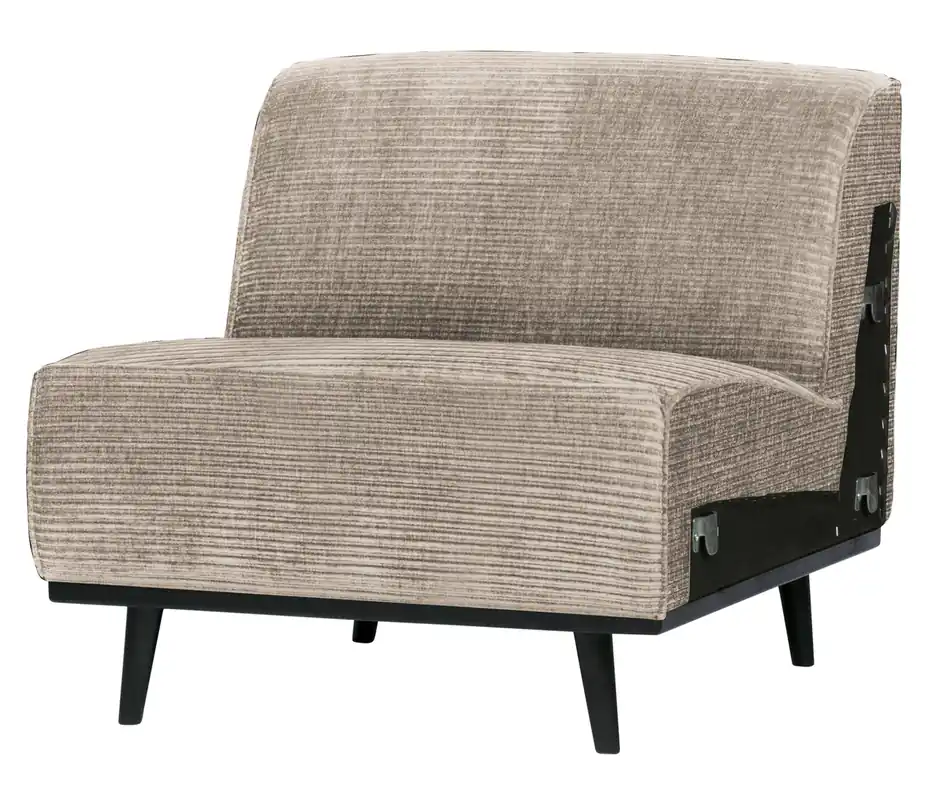 Erweiterungselement 79 cm für 4 Sitzer Sofa Statement Rib Cord lehmfarben Preisreduziert