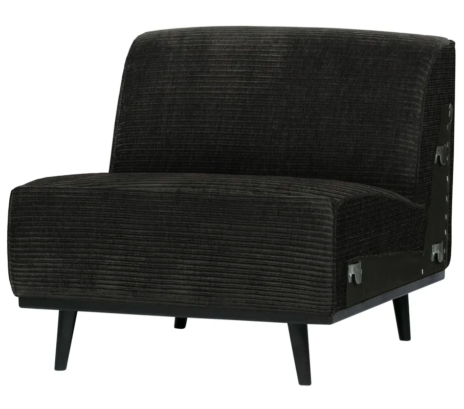 Saisonangebot Erweiterungselement 79 cm für 4 Sitzer Sofa Statement Rib Cord graphite