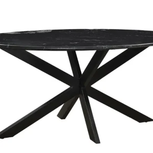 Marmor Esstisch oval 180 x 90 cm Marmorplatte schwarz Markenprodukt