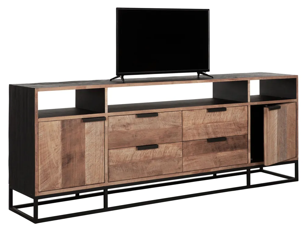 Direktkauf TV Möbel Cosmo No.3 Teakholz 200 cm Sideboard