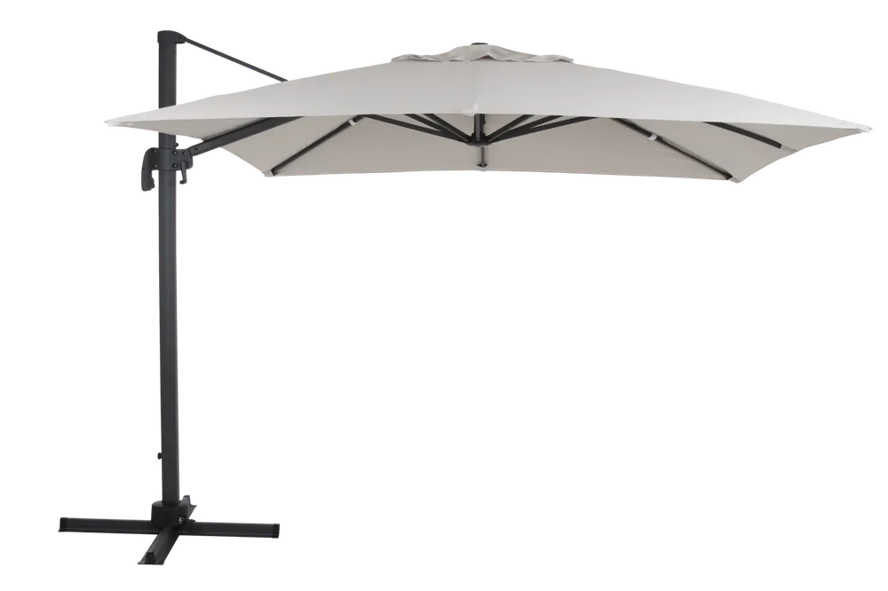 Sonnenschirm Ampelschirm Linz Ø 300 cm anthrazit beige Ausverkauf