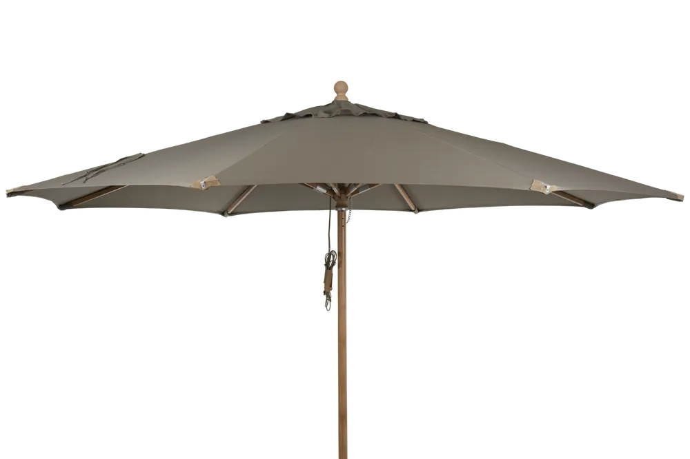 Holz Sonnenschirm Parma Ø 350 cm taupe Abverkauf