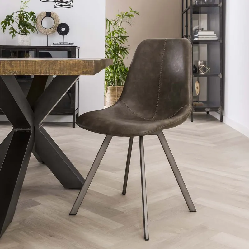 Esszimmerstuhl SADDLE taupe Stuhl Sonderangebot