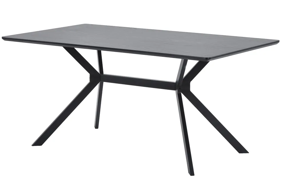 Super-Preis Esstisch Bruno 160 x 90 cm schwarz Dinnertisch Tisch Esszimmertisch