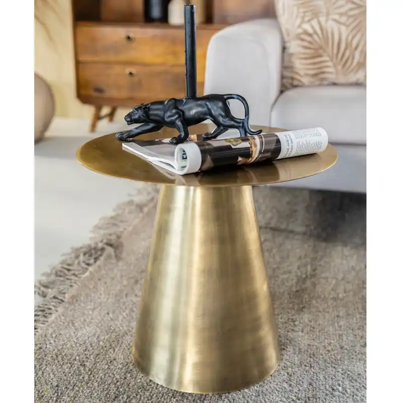 Kracherpreis Couchtisch Major Ø 45 cm rund Beistelltisch bronze