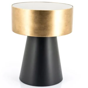 Must-Have Couchtisch Bunga Ø 40 cm Metall bronze schwarz rund