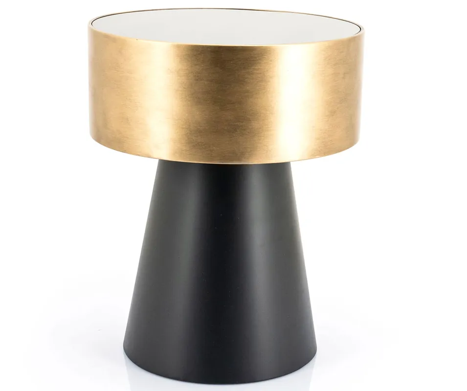 Must-Have Couchtisch Bunga Ø 40 cm Metall bronze schwarz rund