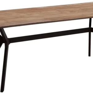 Markenware DTP Home Esstisch Metropole 225 x 95 cm recyceltes Teakholz massiv