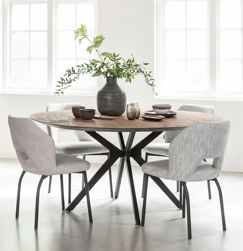 DTP Home Esstisch Metropole rund Ø 160 cm recyceltes Teakholz massiv Bestseller