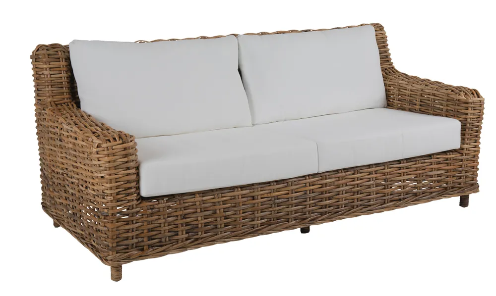 2,5 Sitzer Lounge Gartenbank Sofa Rossvik Polyrattan incl. Polsterung Direkt Vom Hersteller