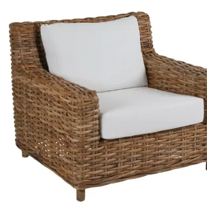 Abverkauf Gartensessel Rossvik Lounge Chair Armlehne Polyrattan incl. Polsterung