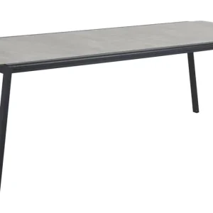 Gartentisch Lyra 220 x 100 cm Esstisch Edelstahl Glasplatte Betondruck Super-Preis