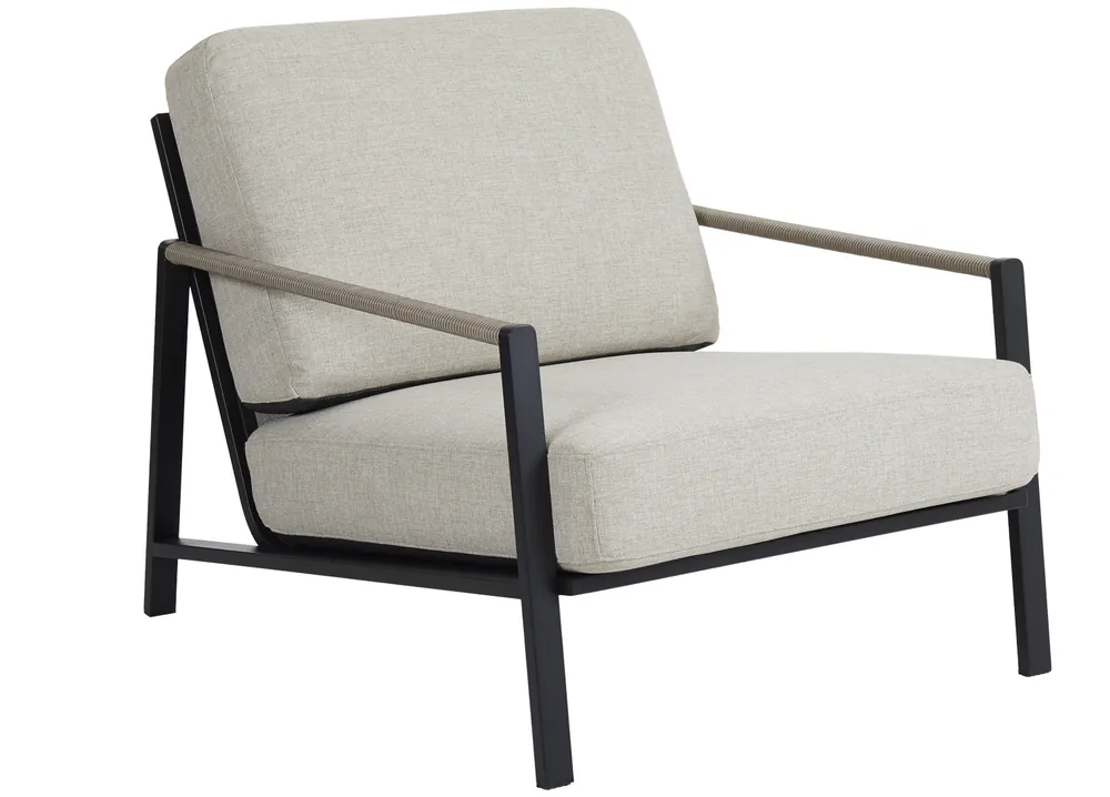 Lounge Garten Sessel Lyra Armlehne Edelstahl schwarz Neuheit
