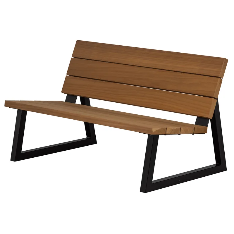 2 Sitzer Gartenbank Banco 132 cm afrikanisches Weichholz Top-Seller