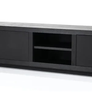 Ausverkauf TV Möbel Helsinki B 200 cm Eiche schwarz Lowboard