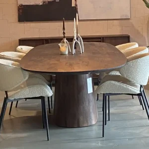 Must-Have Esstisch Aron 200 x 110 cm oval Mango Holz braun