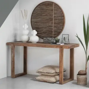 Konsolentisch 150 cm recyceltes Tekholz Konsole Solange Der Vorrat Reicht