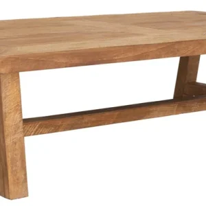 Zertifiziert Classic Couchtisch Monastery 130 x 70 cm recyceltes Teakholz