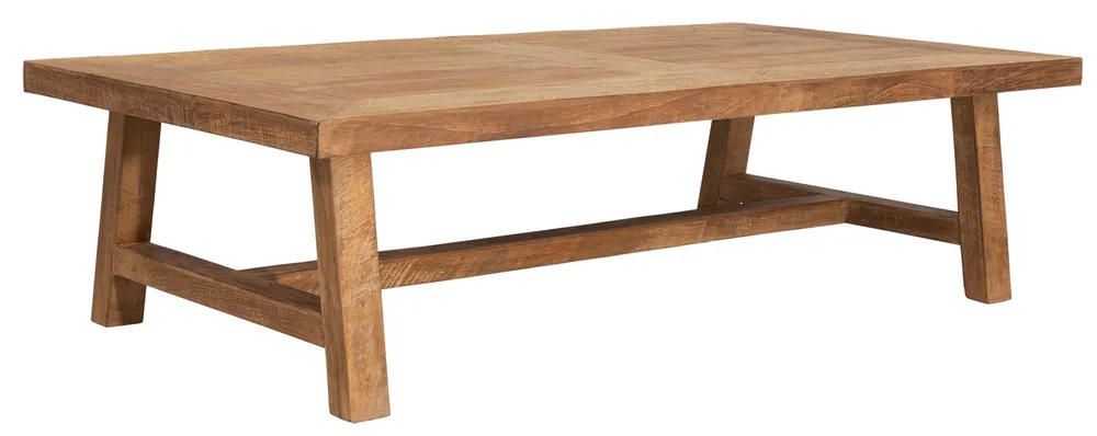Zertifiziert Classic Couchtisch Monastery 130 x 70 cm recyceltes Teakholz