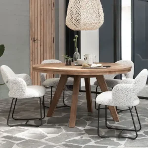 Must-Have Esstisch Tradition rund Ø 140 cm recyceltes Teakholz