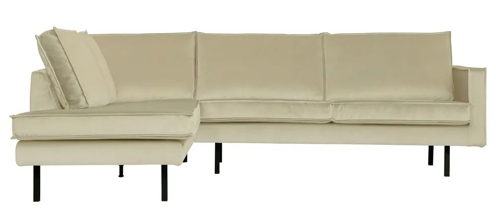 Eckgarnitur Rodeo Samt pistazie Couch Sofa Ecksofa Longchair links Saisonangebot