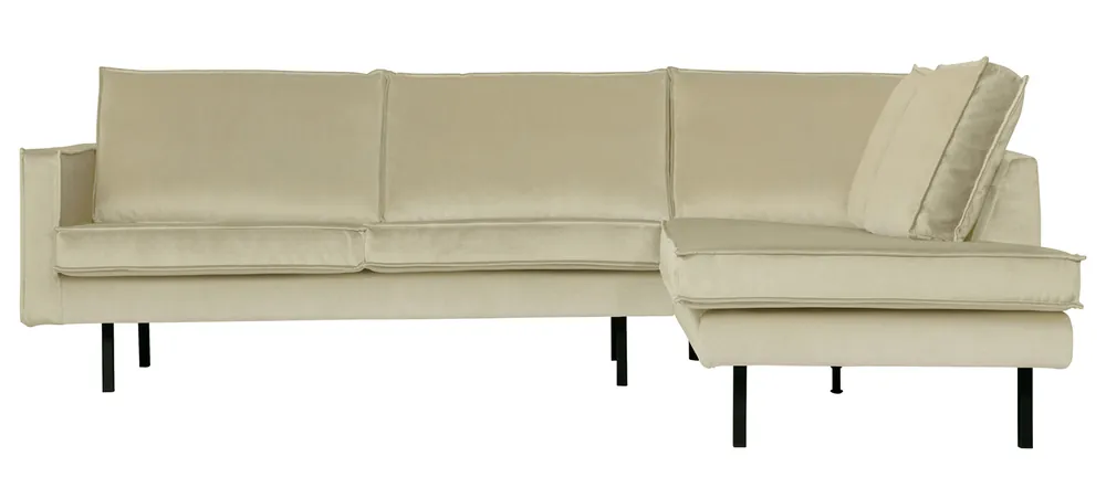 Eckgarnitur Rodeo Samt pistazie Couch Sofa Ecksofa Longchair rechts Rabatt