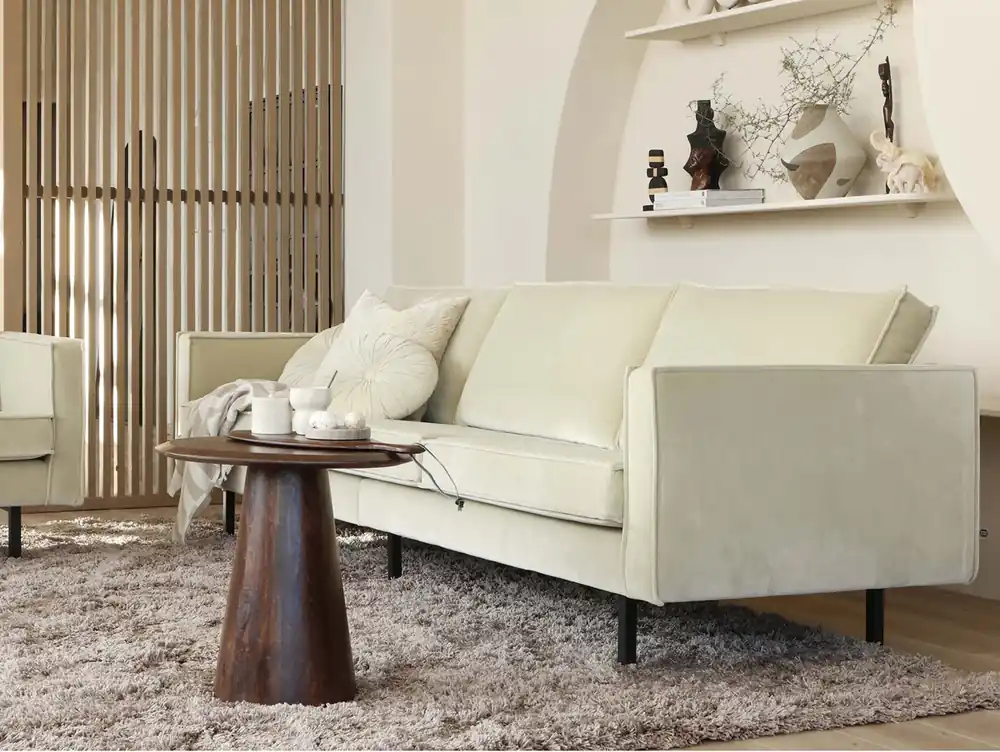 Super-Preis 3 Sitzer Sofa Rodeo Samt pistazie