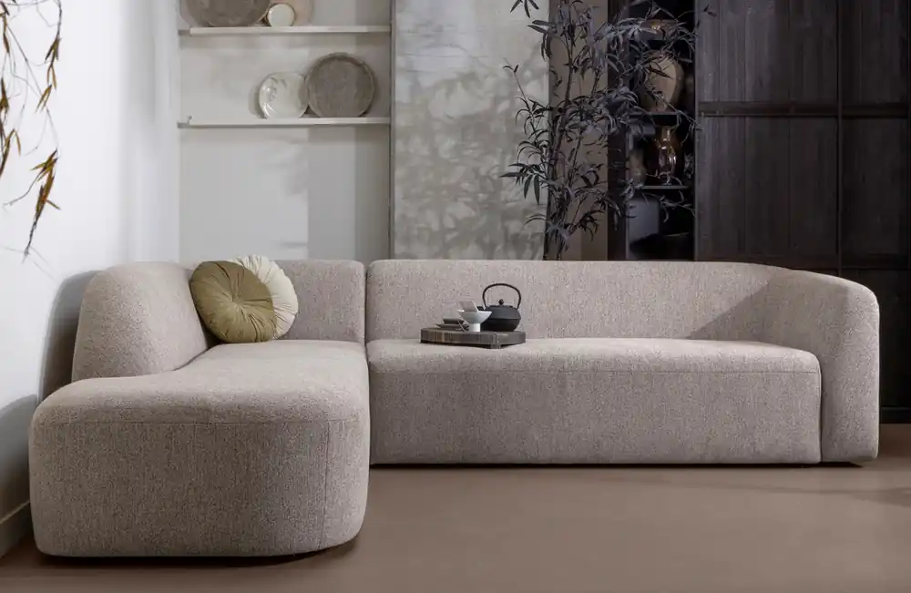 Sofort Bestellen Ecksofa Sloping naturel melange Longchair links