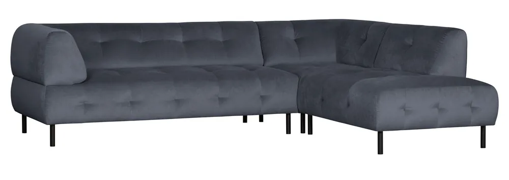woood Lloyd Ecksofa rechts washed Velvet Samt Cloud Zertifiziert