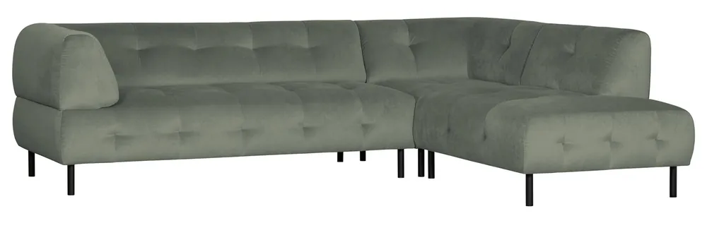 Beliebt woood Lloyd Ecksofa rechts washed Velvet Samt waterplant