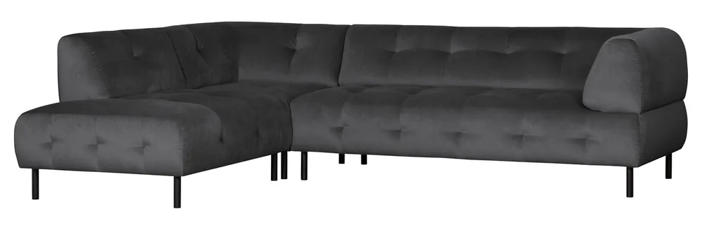 woood Lloyd Ecksofa links washed Velvet Samt Gusseisen Finale Aktion