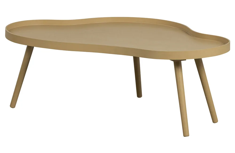 Neue Kollektion woood Couchtisch Mae organisch MDF Kiefer alpaka