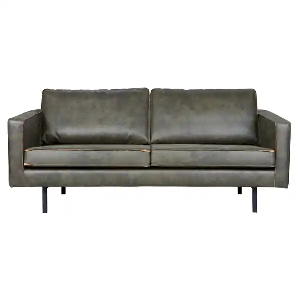 2,5 Sitzer Sofa RODEO recyceltes Leder armygrün Saisonangebot