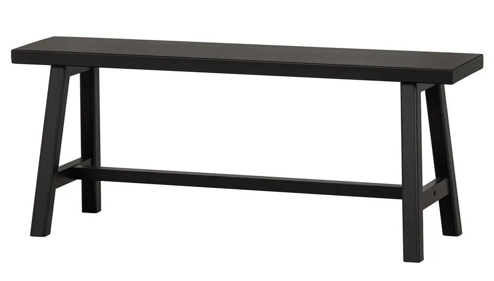 Bank Sitzbank Imme 110 cm Kiefer massiv schwarz Preiswert