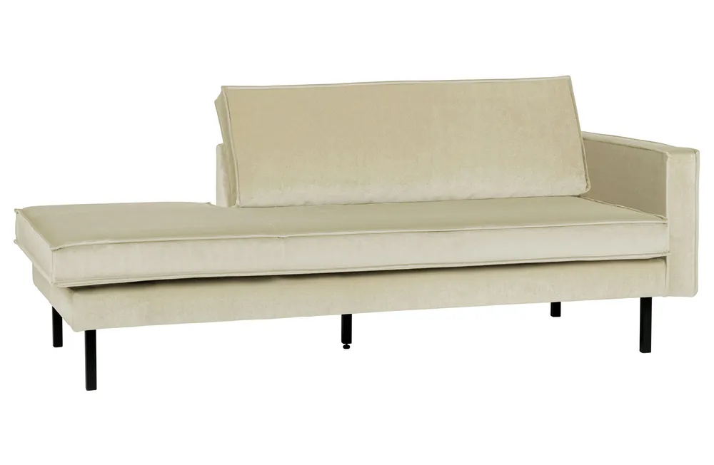 Garantierte Lieferung Sofa Chaiselongue RODEO Recamiere Samt pistazie