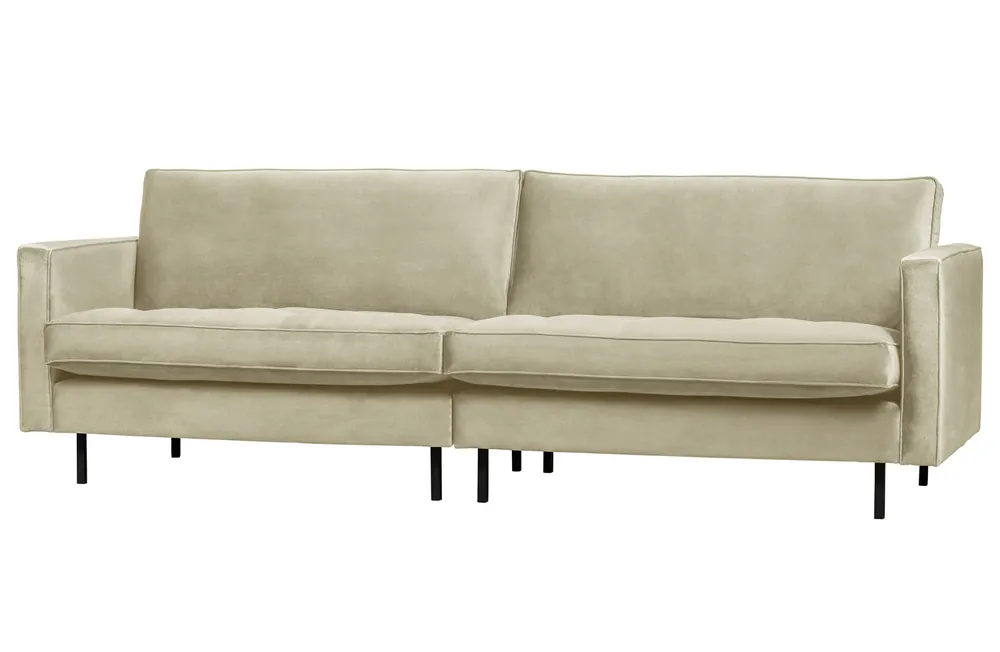 Kracherpreis 3 Sitzer Sofa Rodeo Classic Samt Velvet pistazie