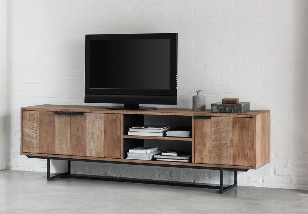 Sale TV Lowboard Odeon 200 cm recyceltes Teakholz