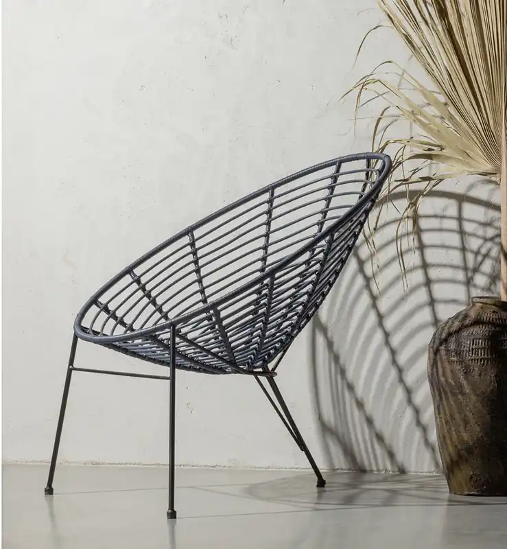Sonderaktion 2er Set woood Lounge Stuhl Jane blau