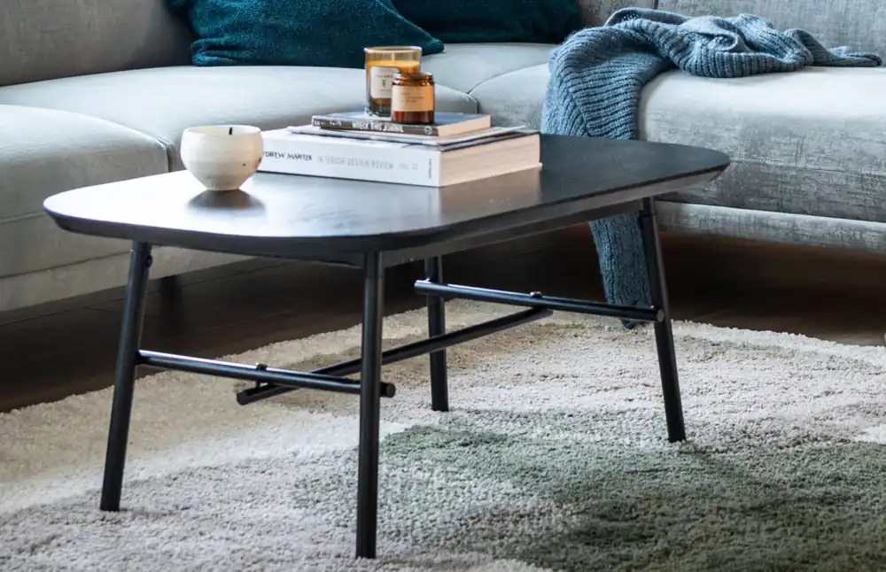 Letzte Chance vtwonen Couchtisch Elegance Mango Holz schwarz massiv
