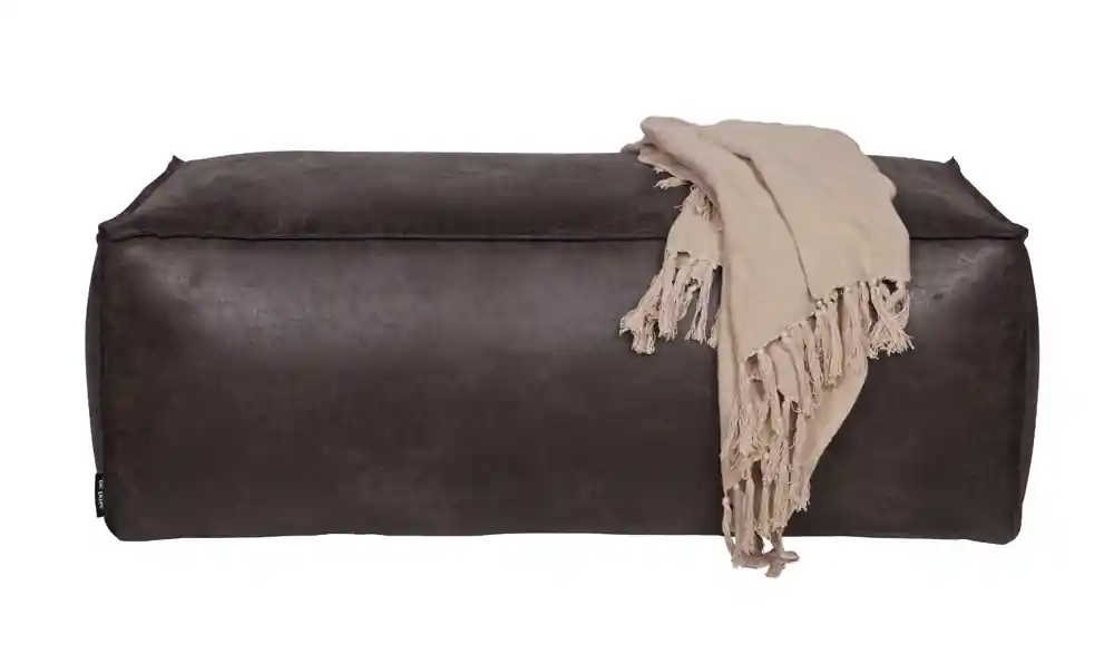 Sale Sitzhocker RODEO Leder Hocker Vintage schwarz