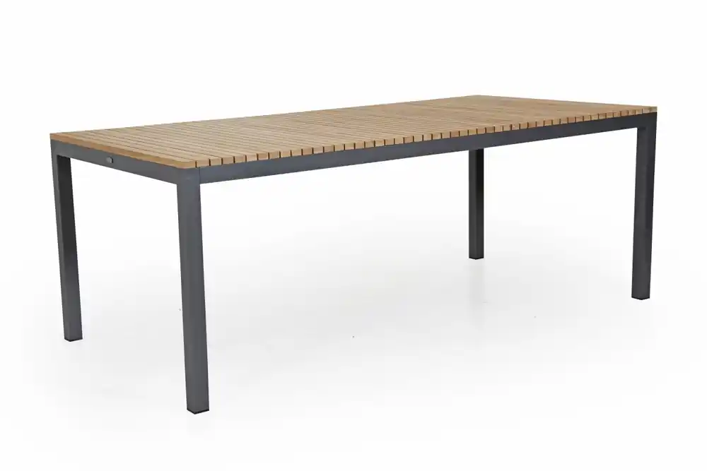 Sale exclusiver Gartentisch Teakholz ZALANGO 200 x 100 cm